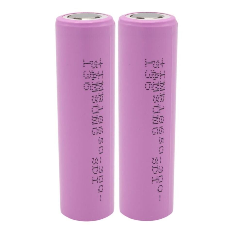 Ayt Powermaster INR-18650 Samsung 3.7 Volt 3000 mAh Li-iOn 2 li Paket Pil Şarj Edilebilir Pil Şarjlı Pil