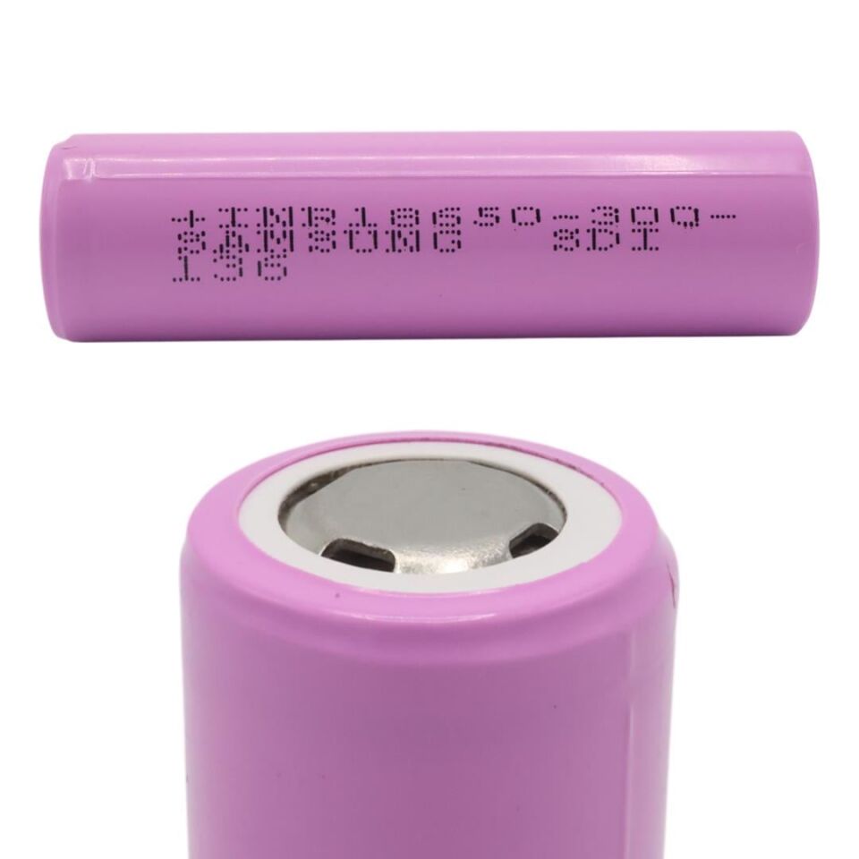 Ayt Powermaster INR-18650 Samsung 3.7 Volt 3000 mAh Li-iOn Tekli Paket Pil Şarj Edilebilir Pil Şarjlı Pil
