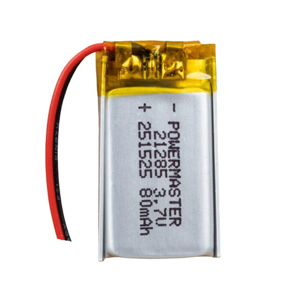 Powermaster 3.7 Volt 70 Mah Lityum Polimer Şarjlı Pil 2.5X15X25 mm Akıllı Saat Kulaklık Pili