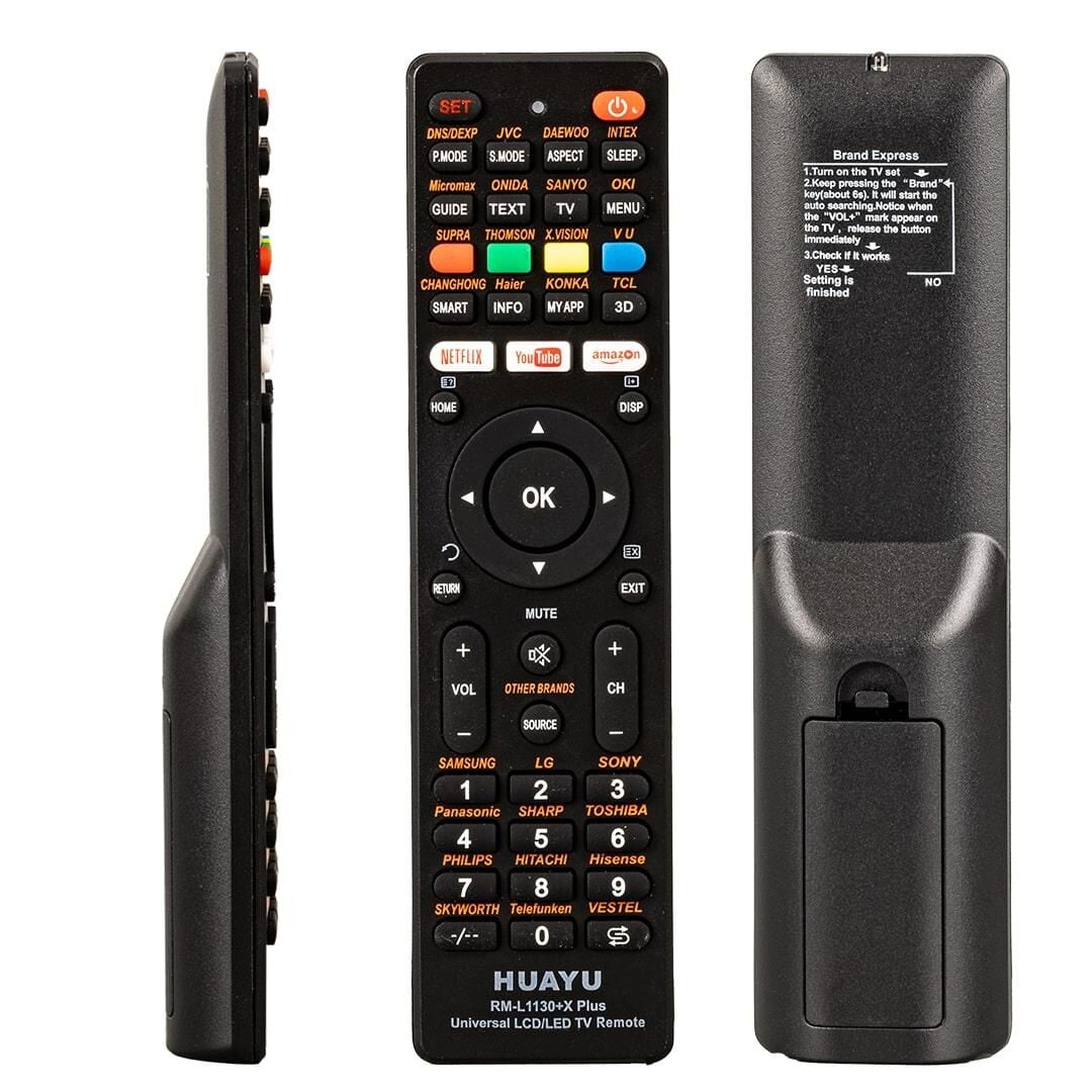 Huayu Rm-L1130 + X Plus Siyah Universal Lcd Led Tv Kumanda