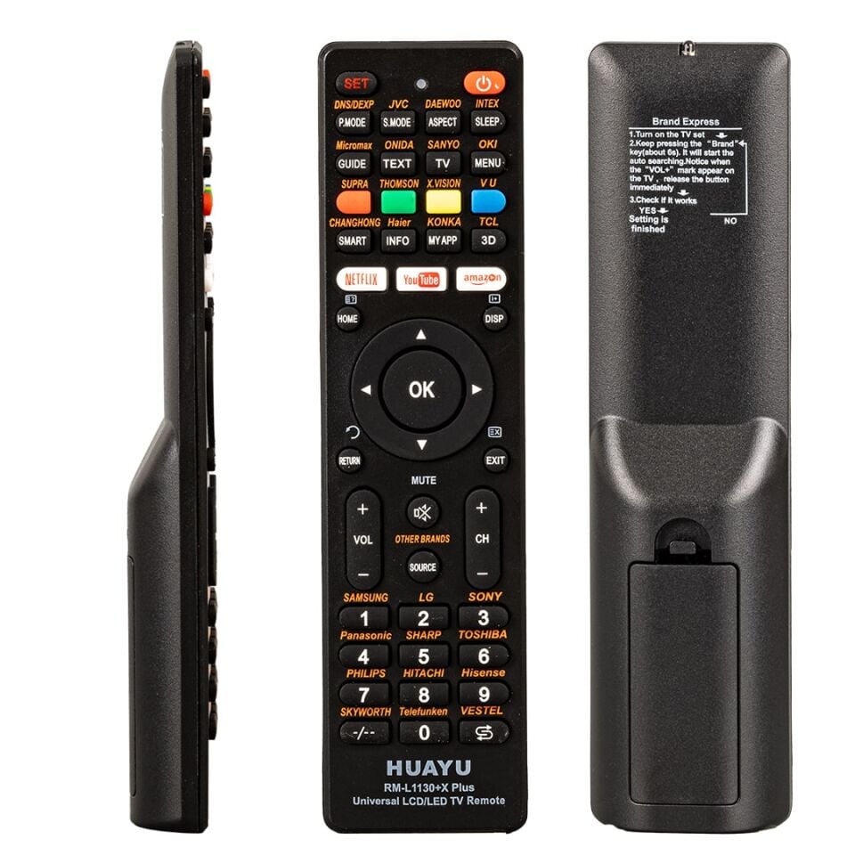 Ayt Huayu Kl Rm-L1130 X Plus Siyah Universal Tv Kumandası