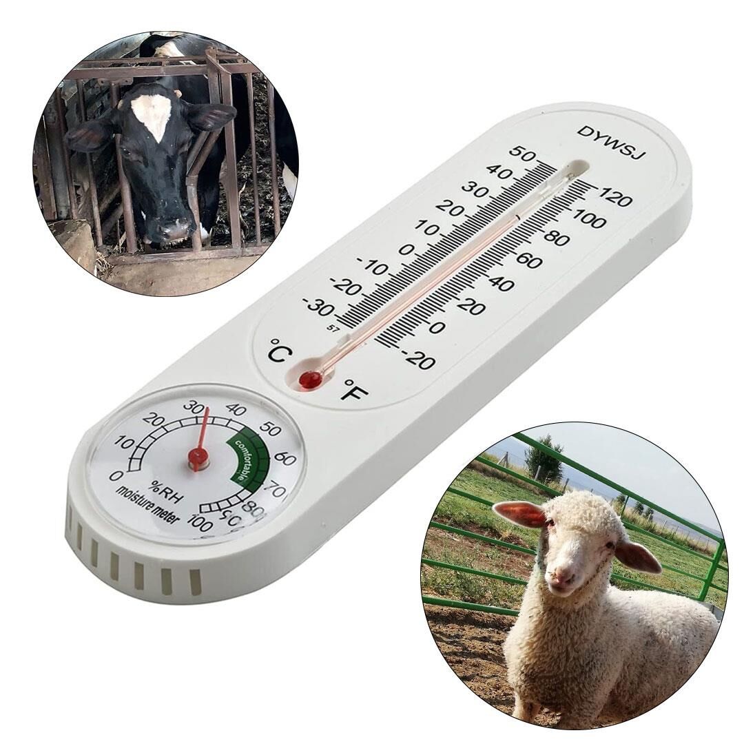 Powermaster Pm-24665 Sıcaklık Nem Ölçer Analog Termometre -20 +50 Derece Arası Ölçüm Ev Duvar Tipi