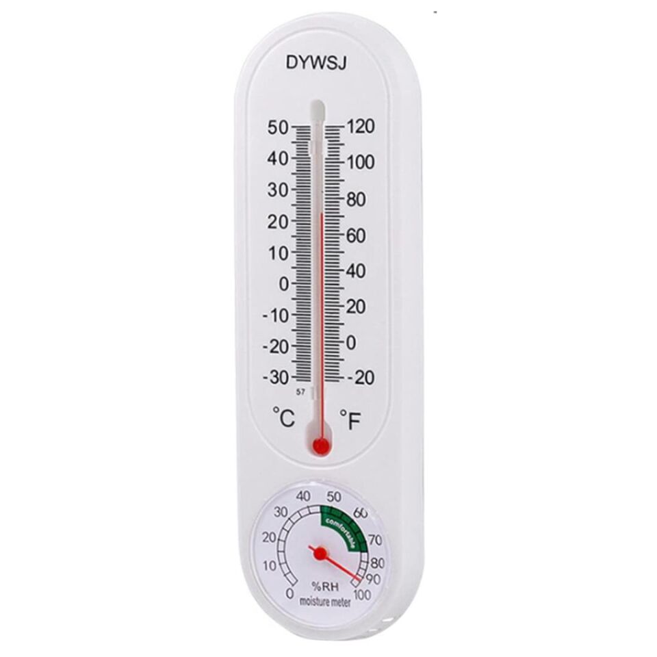 Powermaster Pm-24665 Sıcaklık Nem Ölçer Analog Termometre -20 +50 Derece Arası Ölçüm Ev Duvar Tipi