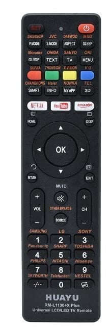 Ayt Huayu Kl Rm-L1130 X Plus Siyah Universal Tv Kumandası