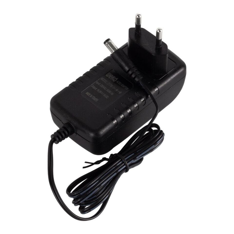 Weko 16.8 Volt 1 Amper Adaptör 5.5x2.5 Jack Uçlu Dolum Led Göstergeli Oriz Tipi Şarj Adaptörü Cihazı Aleti 16.8V-1A