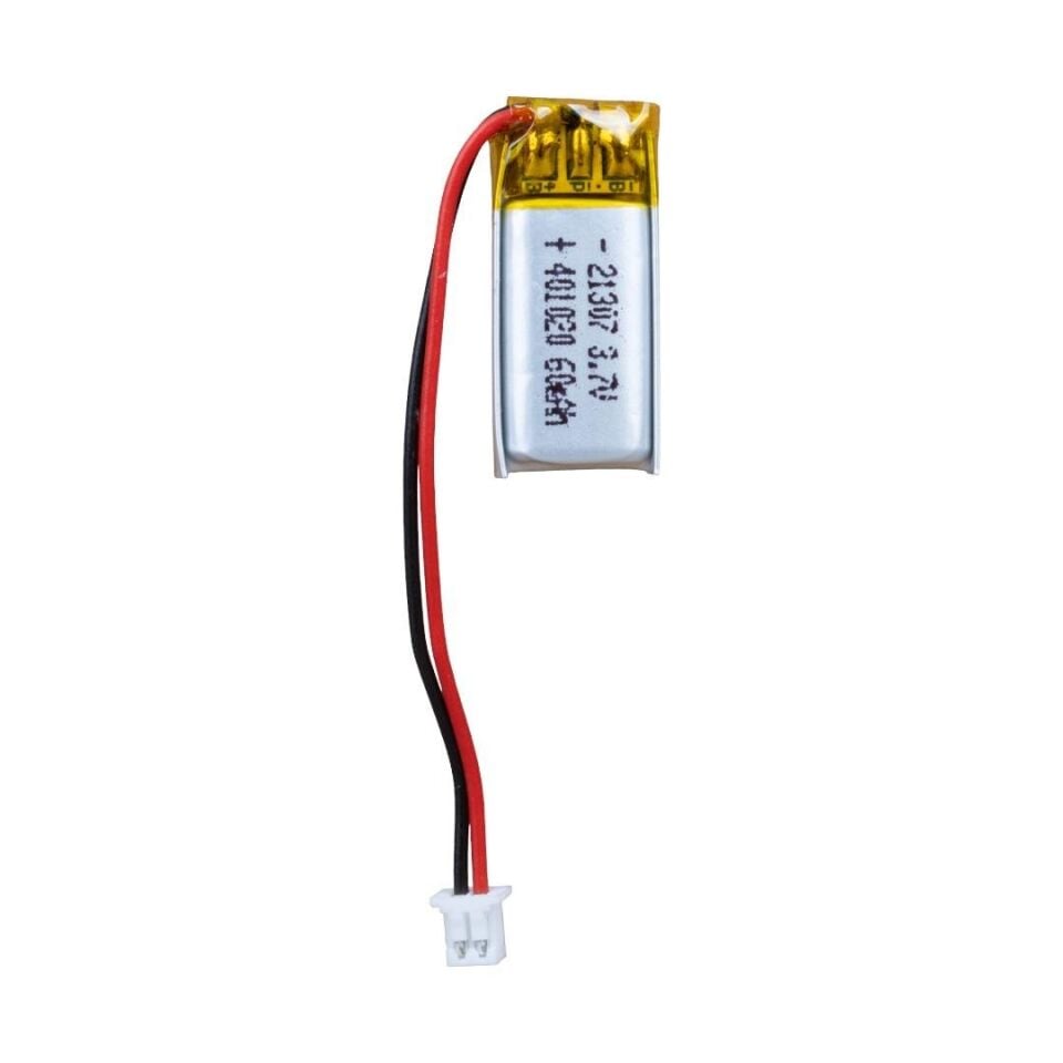 Powermaster 3.7 Volt 80 Mah Lityum Polimer Şarjlı Pil 4X10X20 mm Akıllı Saat Kulaklık Pili