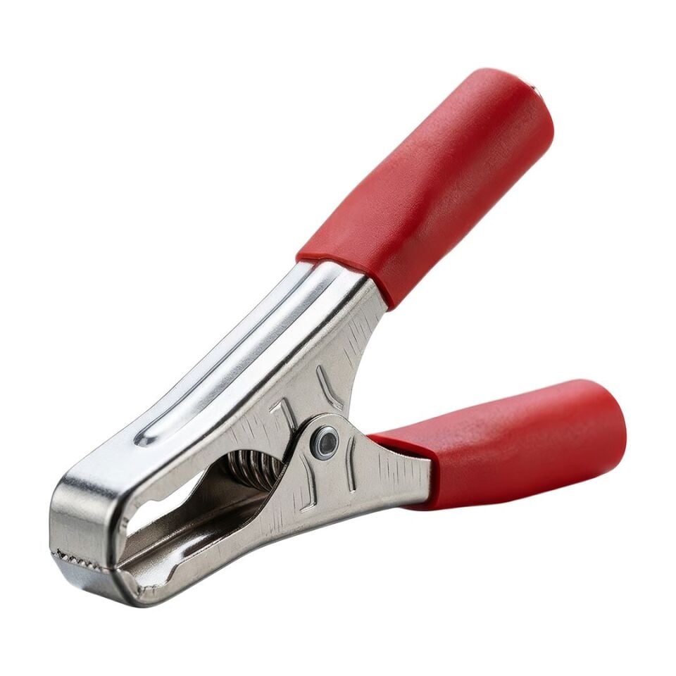 Powermaster PM09-1044 Büyük 100Mm Krokodil Akü Maşası Kırmızı