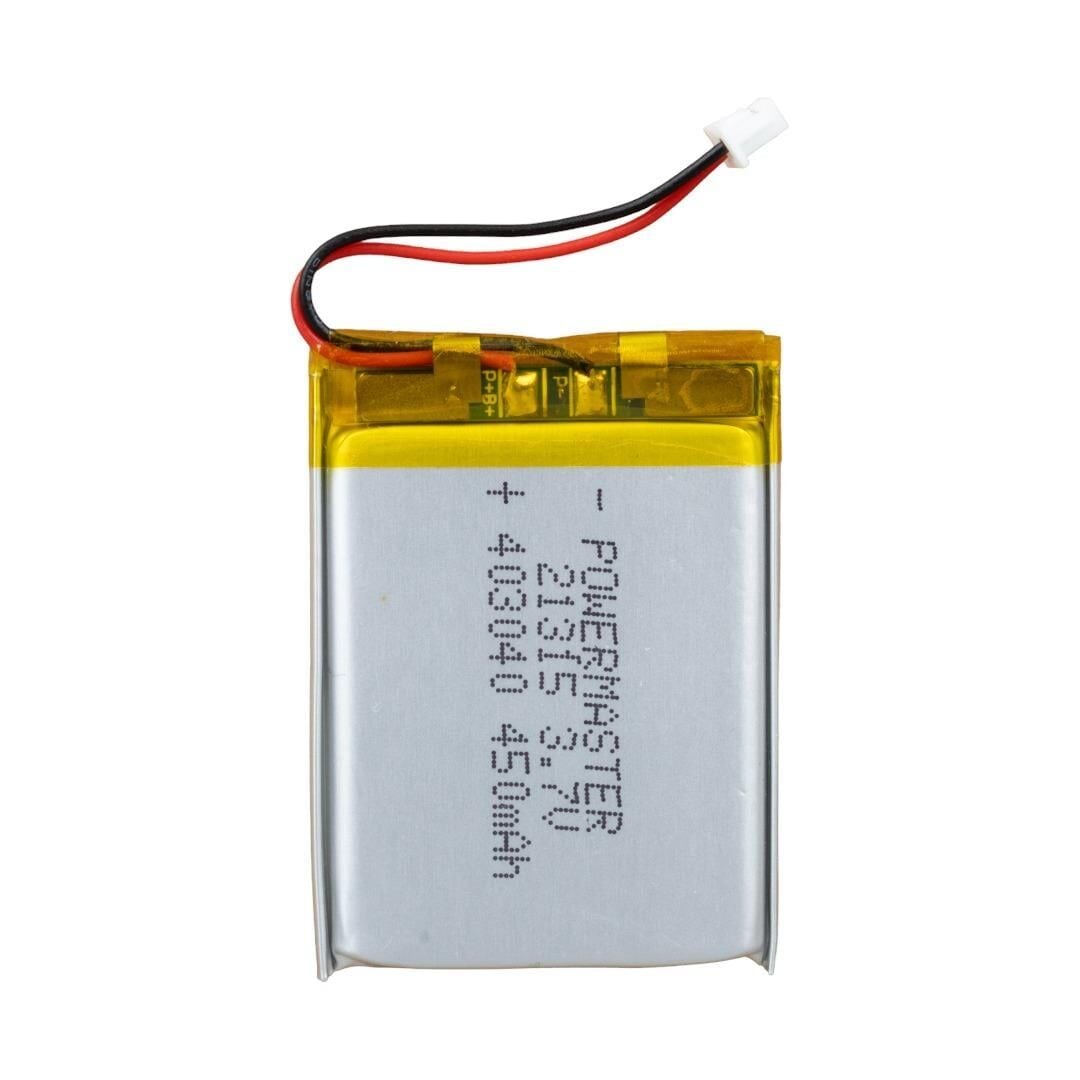 Powermaster 3.7 Volt 450 Mah Lityum Polimer Şarjlı Pil 4X30X40 mm Akıllı Saat Kulaklık Pili