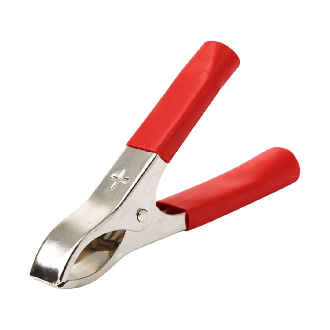 Powermaster PM09-1039 Orta Boy 75Mm Krokodil Akü Maşası Kırmızı