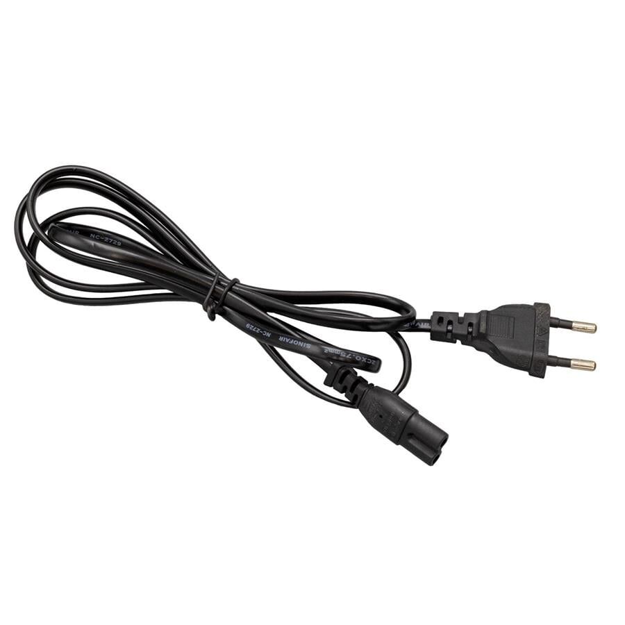 Ayt Siyah 1.5 Metre Teyp Fişi Cereyan Kablosu 220 Volt Teyp Radyo Elektrik Kablosu 2x0.75