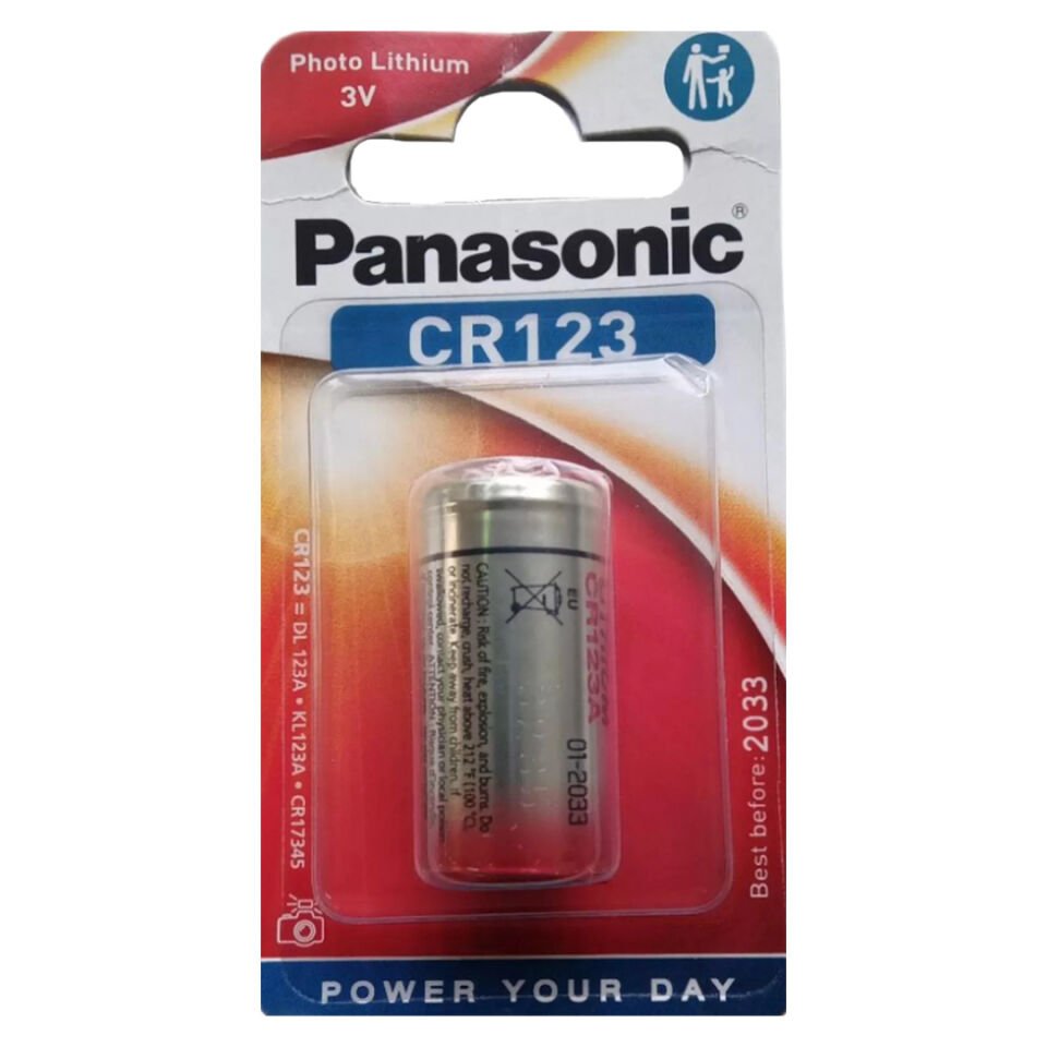 Panasonic CR123AL/1B 3 Volt Lityum CR123 Tekli Fotoğraf Makinesi Pili