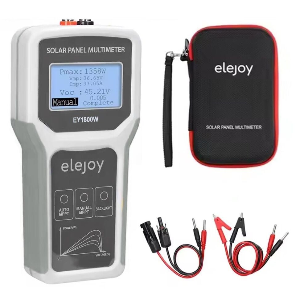 Ayt Powermaster PM-26940 1800 Watt Fotovoltaik Mppt Solar Panel Voltaj Multimetre 12-60V Güneş Enerji Sistemi Volt Ölçer