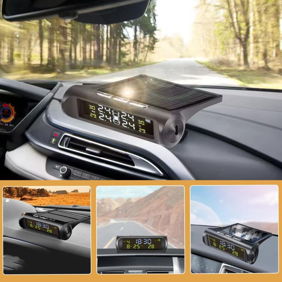 Ayt Powermaster PM-26964 Solar DC 5V Araç Lastik Basınç Ölçme İzleme Sistemi Oto Lastik Basınç Göstergesi