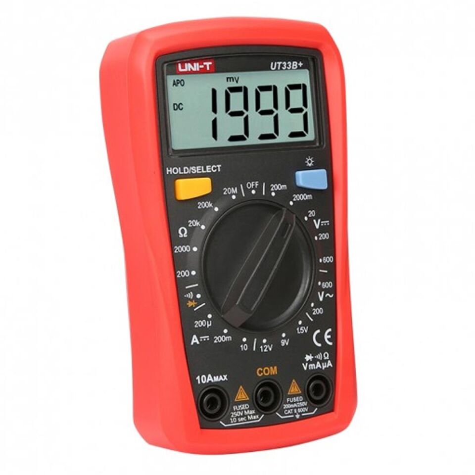 Unit UT-33B+ Dijital Multimetre Ölçüm Cihazı Dc Ac Akım Ölçer