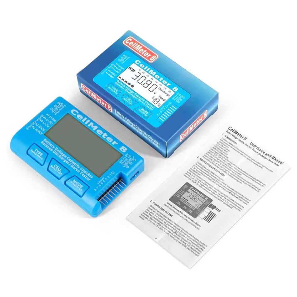 Ayt Powermaster PM-26959 Pil Kapasite Voltaj Test Cihazı RC 1-8S Lipo Lityum NIMH Polimer Pil Doluluk Göstergesi Aleti
