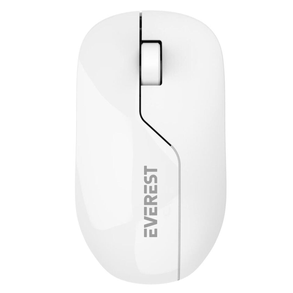 Everest SMW-973 USB Beyaz 2.4Ghz 1200DPI Kablosuz Optik Mouse 5 Metre Menzilli