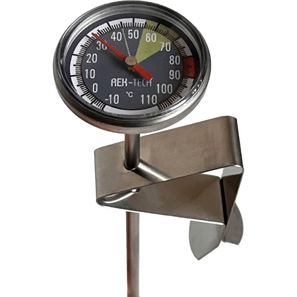 AEK-Tech Büyük Barista Paslanmaz Gıda Süt Termometresi Yoğurt Mayalama Hızlı Tepki