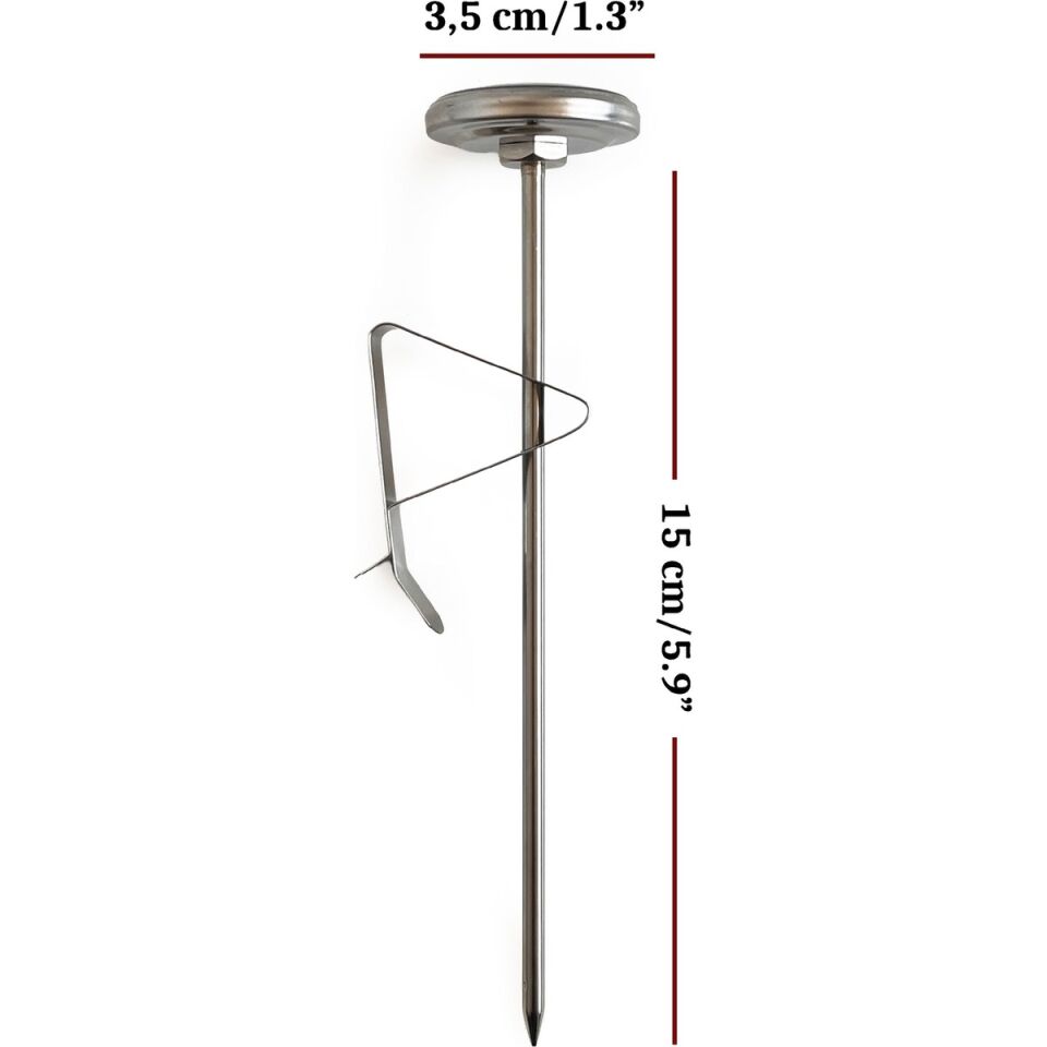 AEK-Tech Büyük Barista Paslanmaz Gıda Süt Termometresi Yoğurt Mayalama Hızlı Tepki