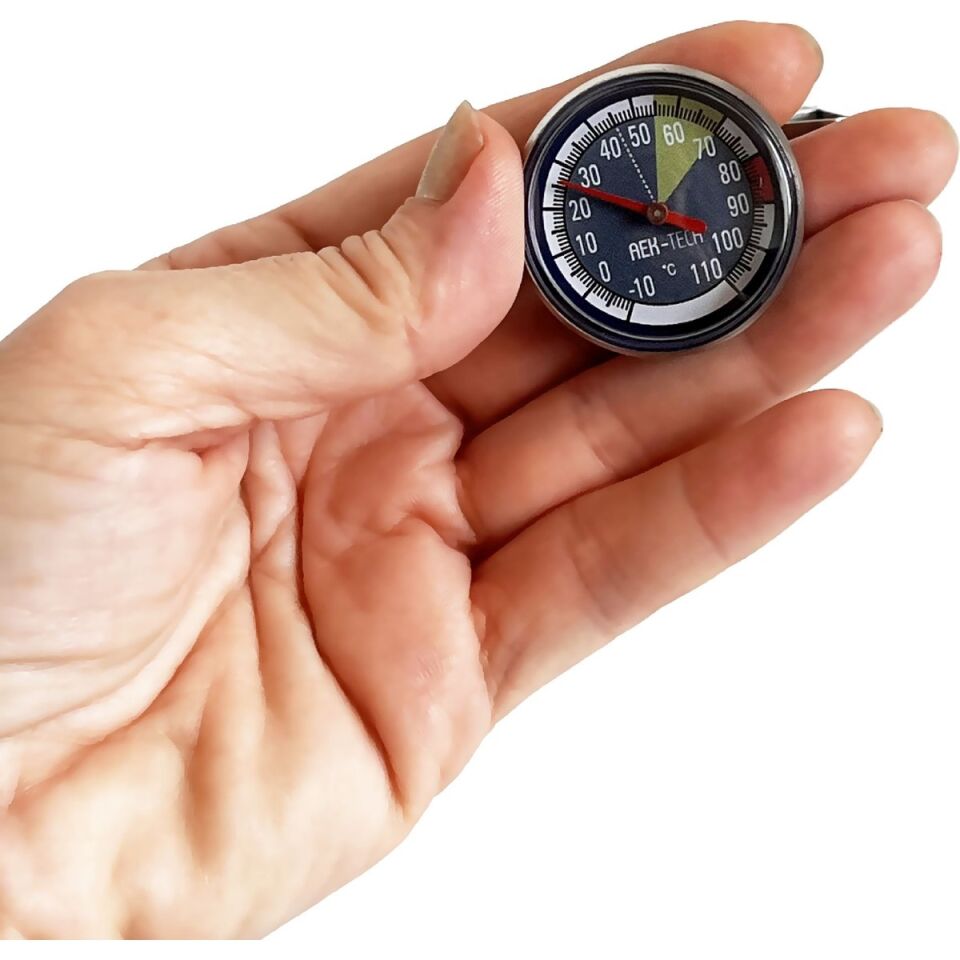 AEK-Tech Büyük Barista Paslanmaz Gıda Süt Termometresi Yoğurt Mayalama Hızlı Tepki