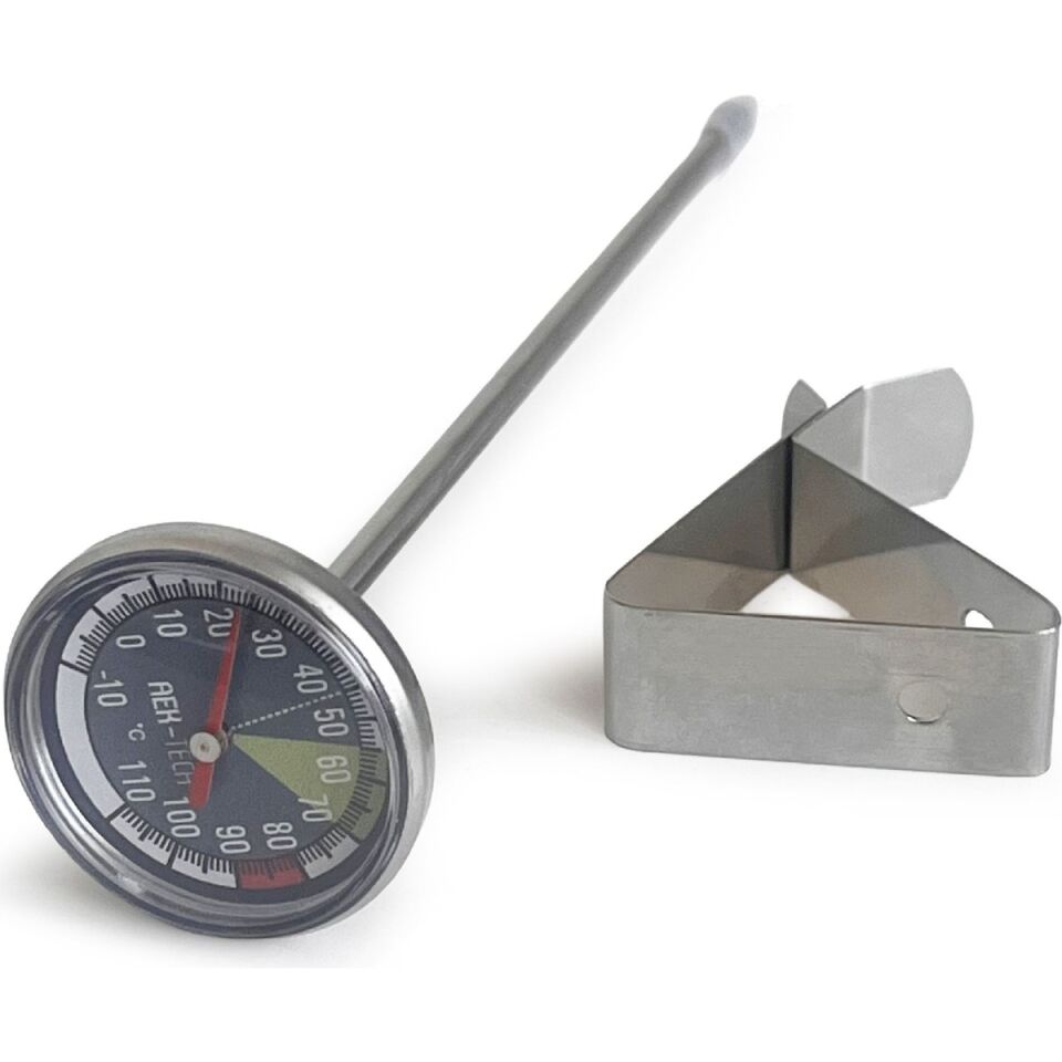 AEK-Tech Büyük Barista Paslanmaz Gıda Süt Termometresi Yoğurt Mayalama Hızlı Tepki