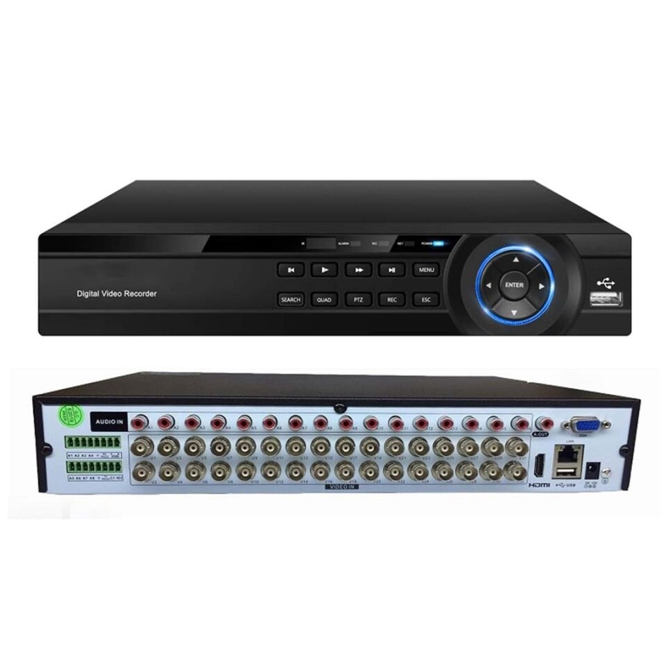 Ayt Drk Ahd 1132 5 MP Metal Kasa 32 Kanal Dvr Kayıt Kayıt Cihazı 5 İn1 32 Li Güvenlik Kamerası Kayıt