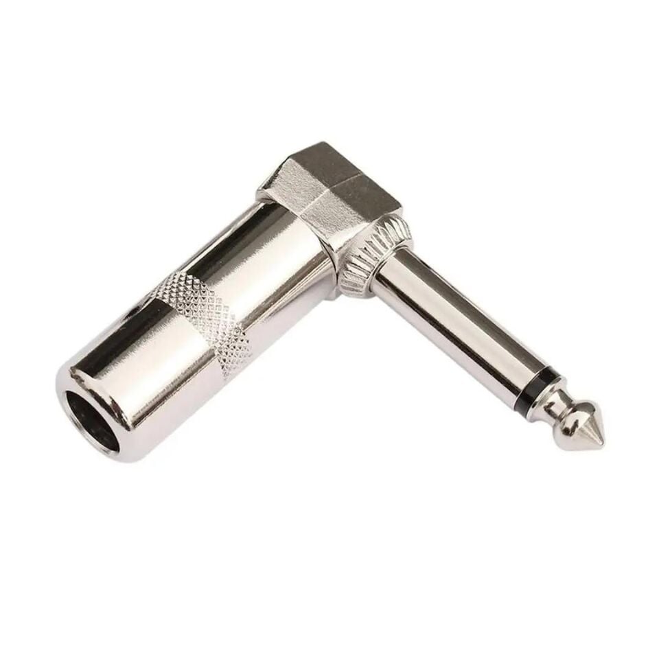 Ayt 6.3 Mm Mono L Tip Metal Gitar Jack Soket