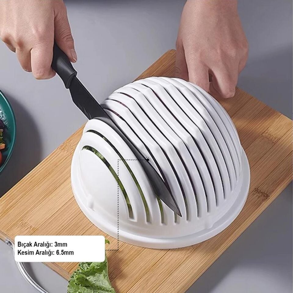 Ayt Sunup SN-27136 Pratik Meyve Sebze Salata Dilimleyici Kesici Çok Amaçlı Meyve Sebze Süzgeç