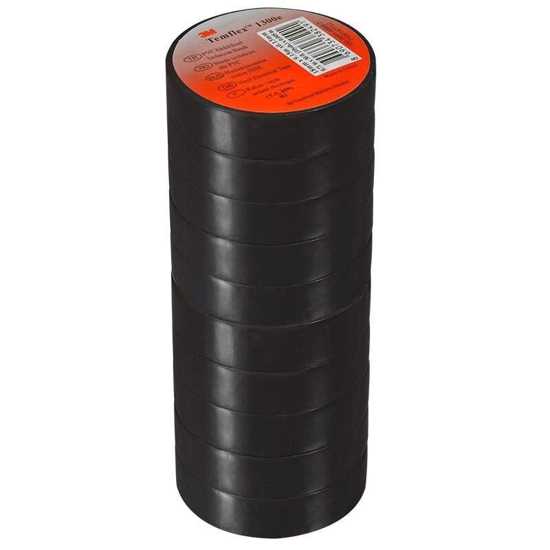 Ayt 1300E Siyah 10 lu Paket Pvc İzole Bant 0.13x19x0.13Mm Elektirik Bandı