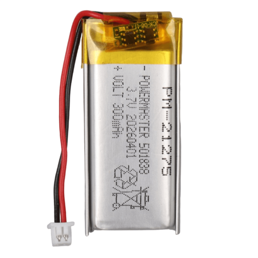 Powermaster 3.7 Volt 300 Mah Lityum Polimer Şarjlı Pil 5X18X38 mm Akıllı Saat Kulaklık Pili