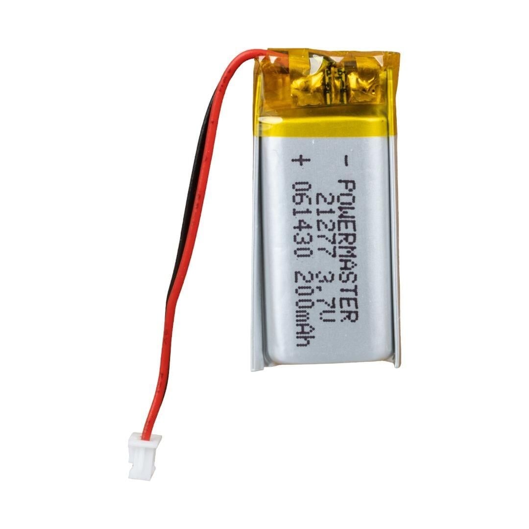 Powermaster 3.7 Volt 200 Mah Lityum Polimer Şarjlı Pil 6X14X30 mm Akıllı Saat Kulaklık Pili