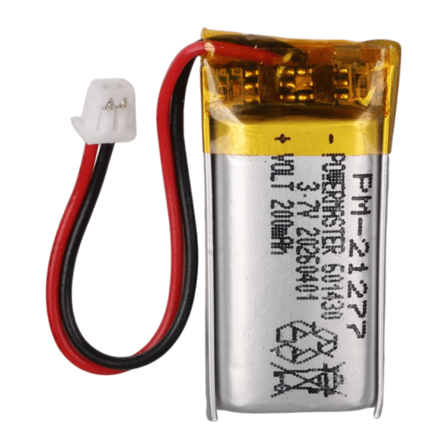 Powermaster 3.7 Volt 200 Mah Lityum Polimer Şarjlı Pil 6X14X30 mm Akıllı Saat Kulaklık Pili