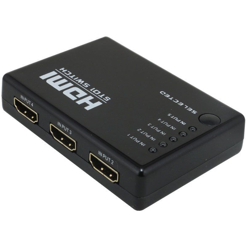 Powermaster 5 Giriş 1 Çıkış Hdmi Switch Toplayıcı Kumandalı Adaptörsüz