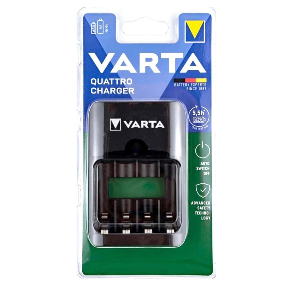Varta Quattro Charger Type-C Girişli 4'Lü AAA-AA NI-MH Pil Şarj Cihazı