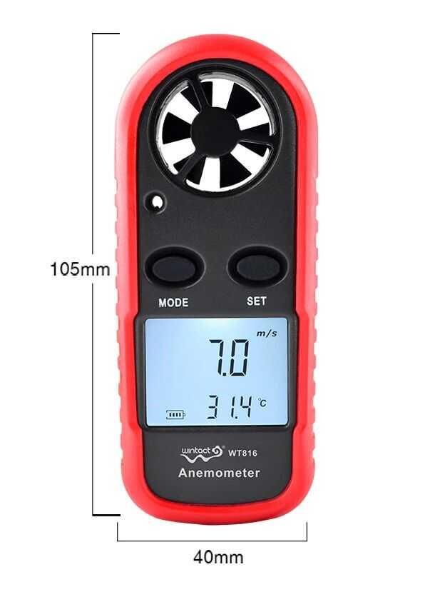 WINTACT WT816 Dijital Anemometre Hava Akım Ölçer