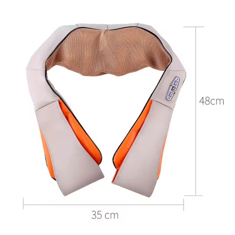 Powermaster OM-34 Bel Boyun Sırt Omuz Tüm Vücut Yastık Tip Masaj Aleti Boyundan Asmalı Ovmalı Masaj Kemeri