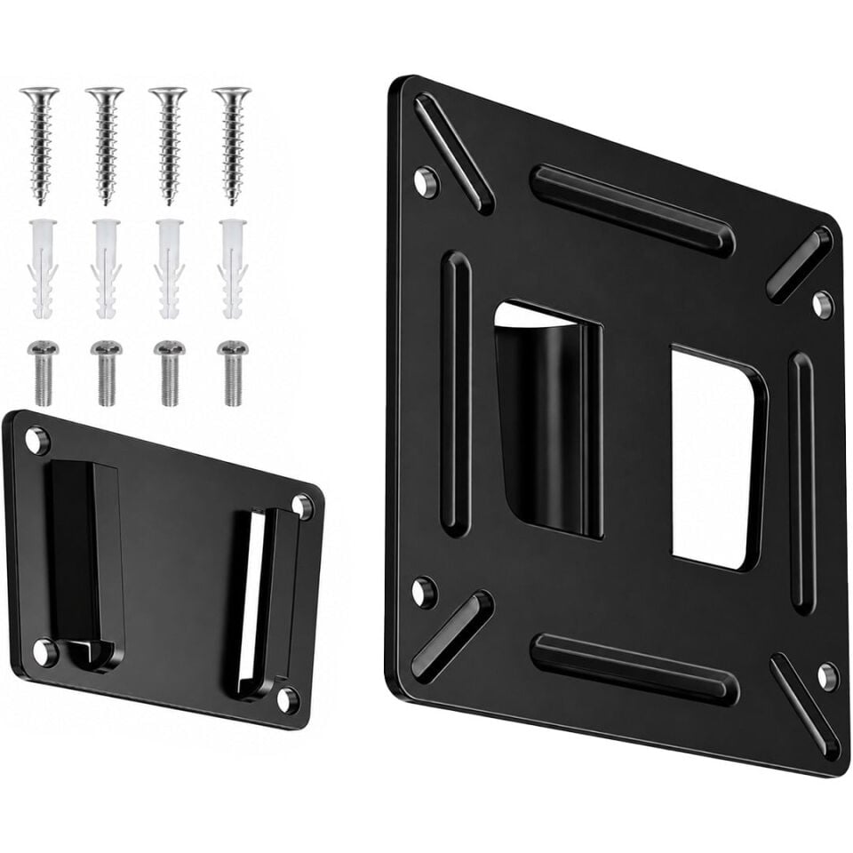 Powermaster PM-26408 14-27 İnç Tv Led Monitör Duvar Askı Aparatı 15 Kg Taşıma Kapasiteli 114X114mm