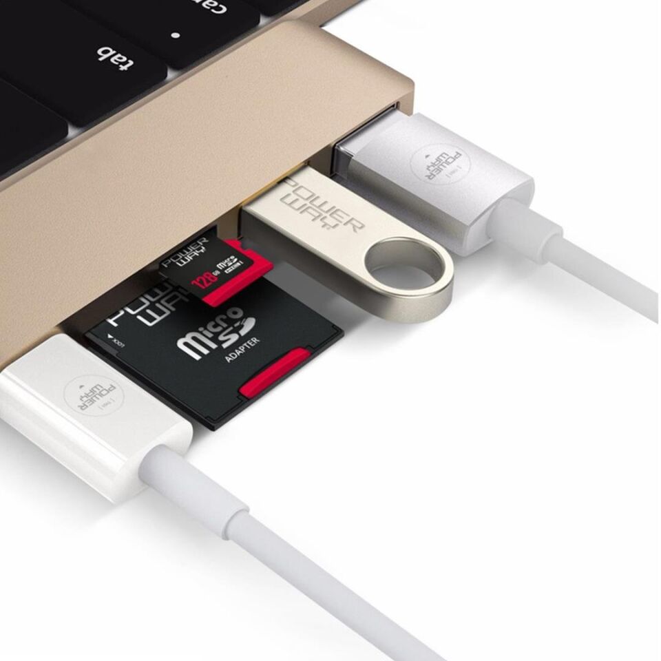 Powerway 64 GB USB 2.0 Metal Mini Flash Bellek Hafıza Saklama Alanı