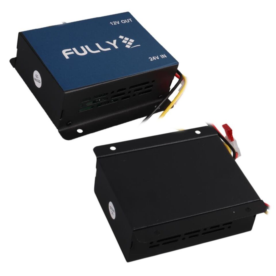Ayt Fully 2412 24V-12V Dc Dc 30 Amper Oto Akü Voltaj Konvertör Oto Kamyon Tır Uyumlu 24 Volt 12 Volt Düşürücü Çevirici