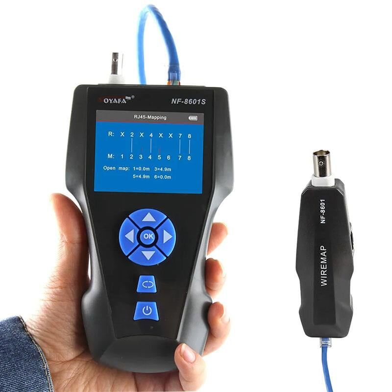 Ayt Noyafa NF-8601S TDR Kablo Test Ve Uzunluk Ölçüm Cihazı AĞ Kabloları Ethernet Telefon İnternet Kablosu