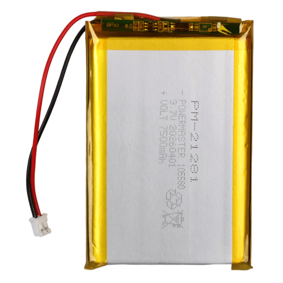 Powermaster 3.7 Volt 5000 Mah Lityum Polimer Şarjlı Pil 10X55X80 mm Akıllı Saat Kulaklık Pili