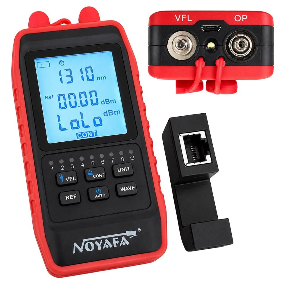 Ayt Noyafa NF-908 Fiber Optik Ölçer Fiber İnternet Ethernet Test Cihazı Ölçüm Aleti