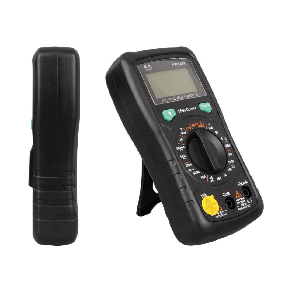 Powermaster FY8233X Digital Multimetre Ölçü Aleti AC DC Direnç Dijital Ölçüm Cihazı
