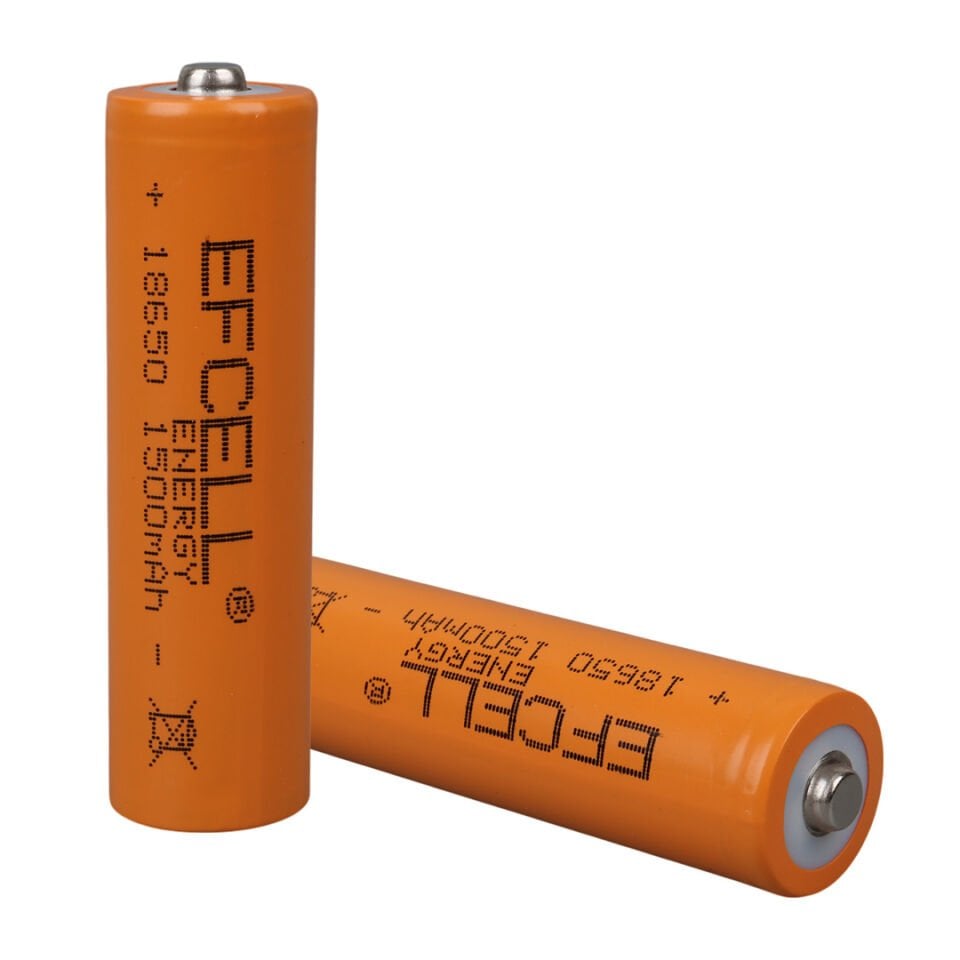 Ayt Efcell 3.7 Volt 1200 Mah Şarj Edilebilir Li-İon 18650 Başlıklı Pil Şarjlı Pil
