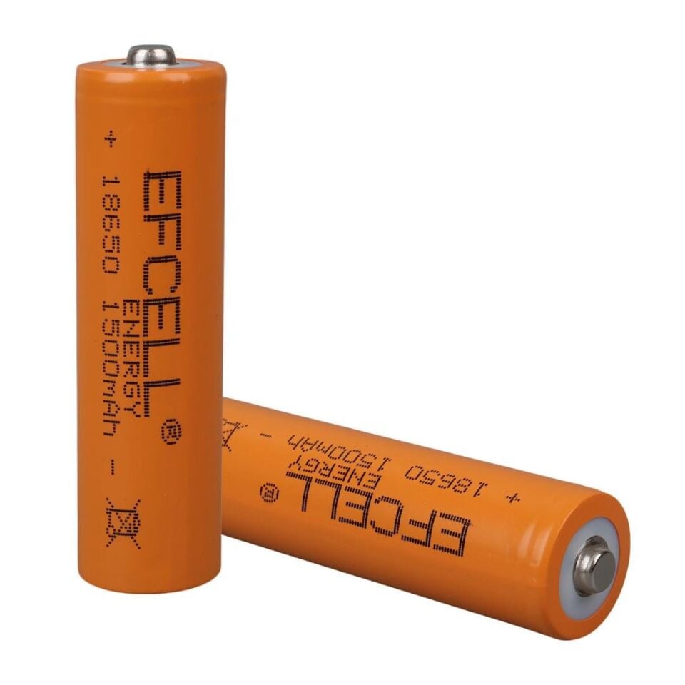 Ayt Efcell 3.7 Volt 1500 Mah Şarj Edilebilir Li-İon 18650 Başlıklı Pil Şarjlı Pil