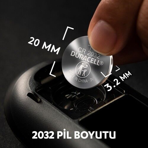 Duracell CR2032 Lityum Düğme Pil (5'Li Paket)