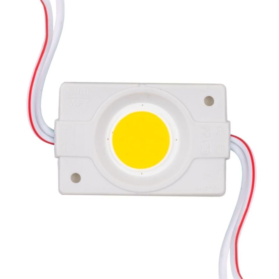 Ayt Powermaster Cob Modül Led 12 Volt 2.4 Watt Gün Işığı Kablolu 40x22 Mm Led Aydınlatma