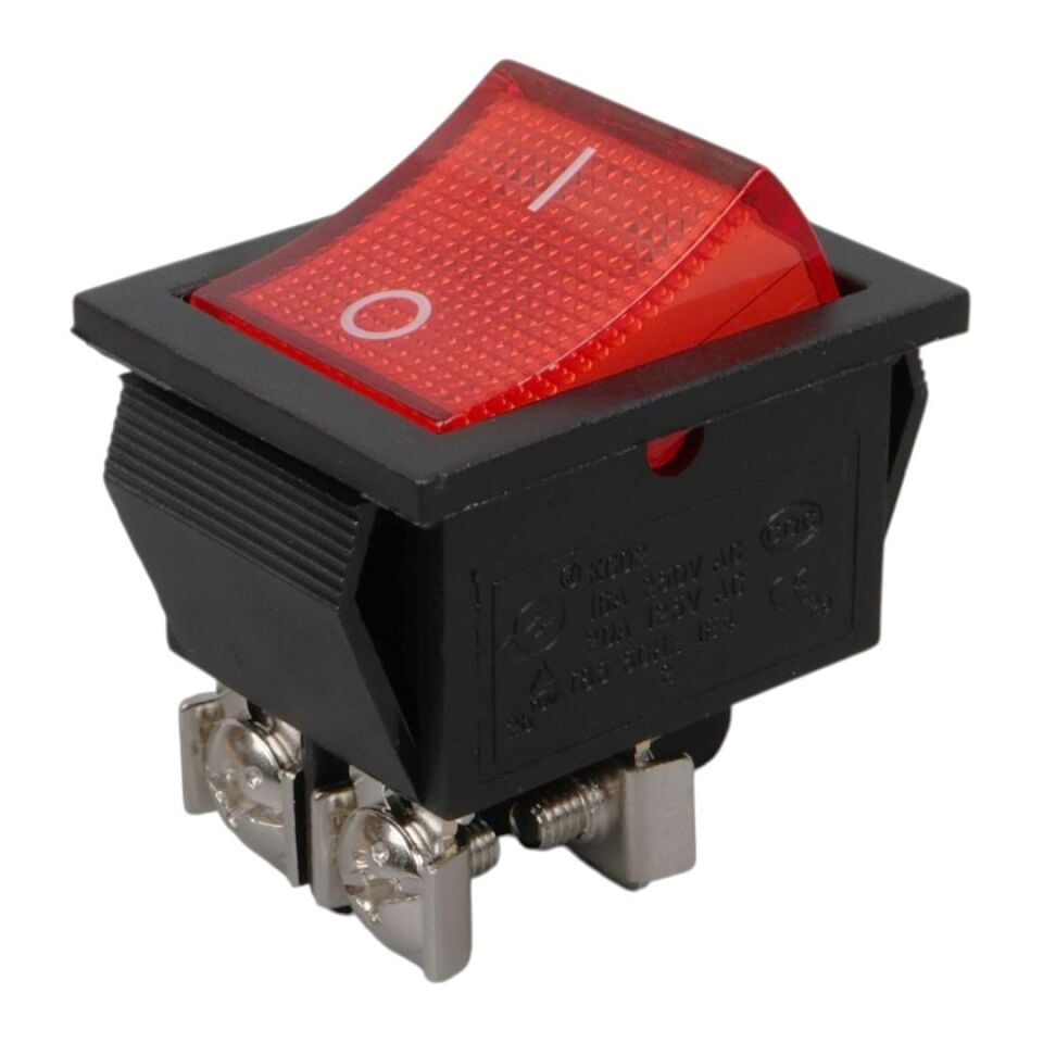 Ayt IC-104C Geniş Işıklı 4P Açma Kapama On Off Anahtar Aç Kapa Düğme Buton