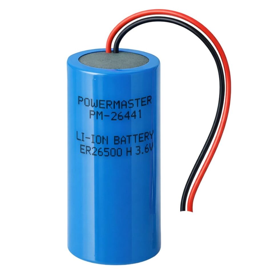 Powermaster Er 26500 H 3.6 Volt Soketli Orta Boy  Lityum Pil Şarj Edilebilir Pil
