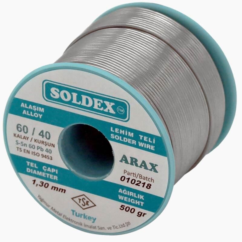 Soldex Araxlı 500 Gr Lehim Teli 1.3 Mm
