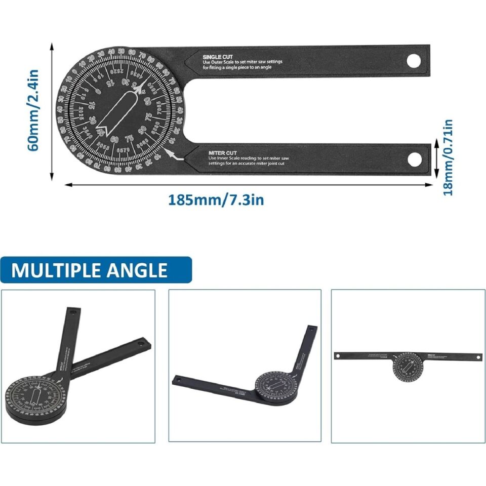 AEK-Tech Mekanik Hassas Açı Ölçer İletki